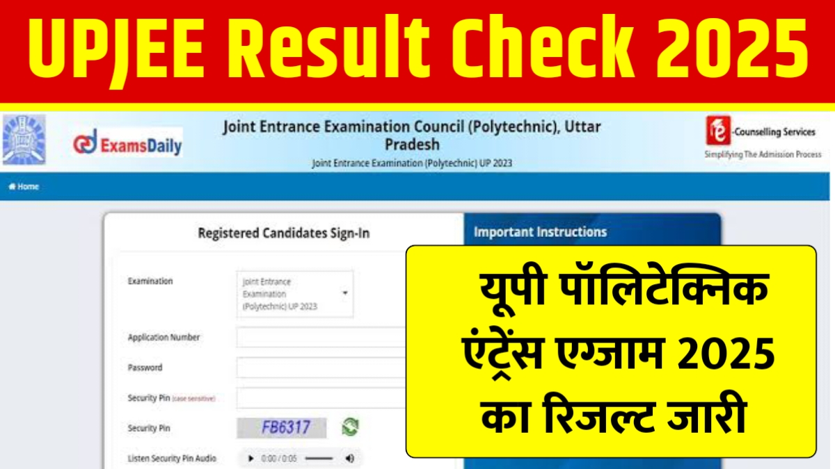 UP Polytechnic Result 2025